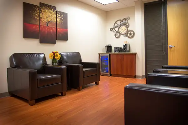 Waiting area with chairs at The Smile Suite at Towne Square in Temecula, CA 